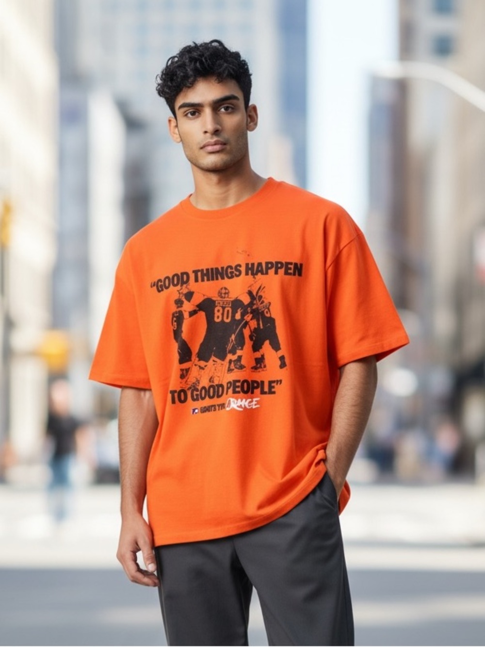 Philadelphia Flyers Good Things Happen To Good People Orange Tee XL